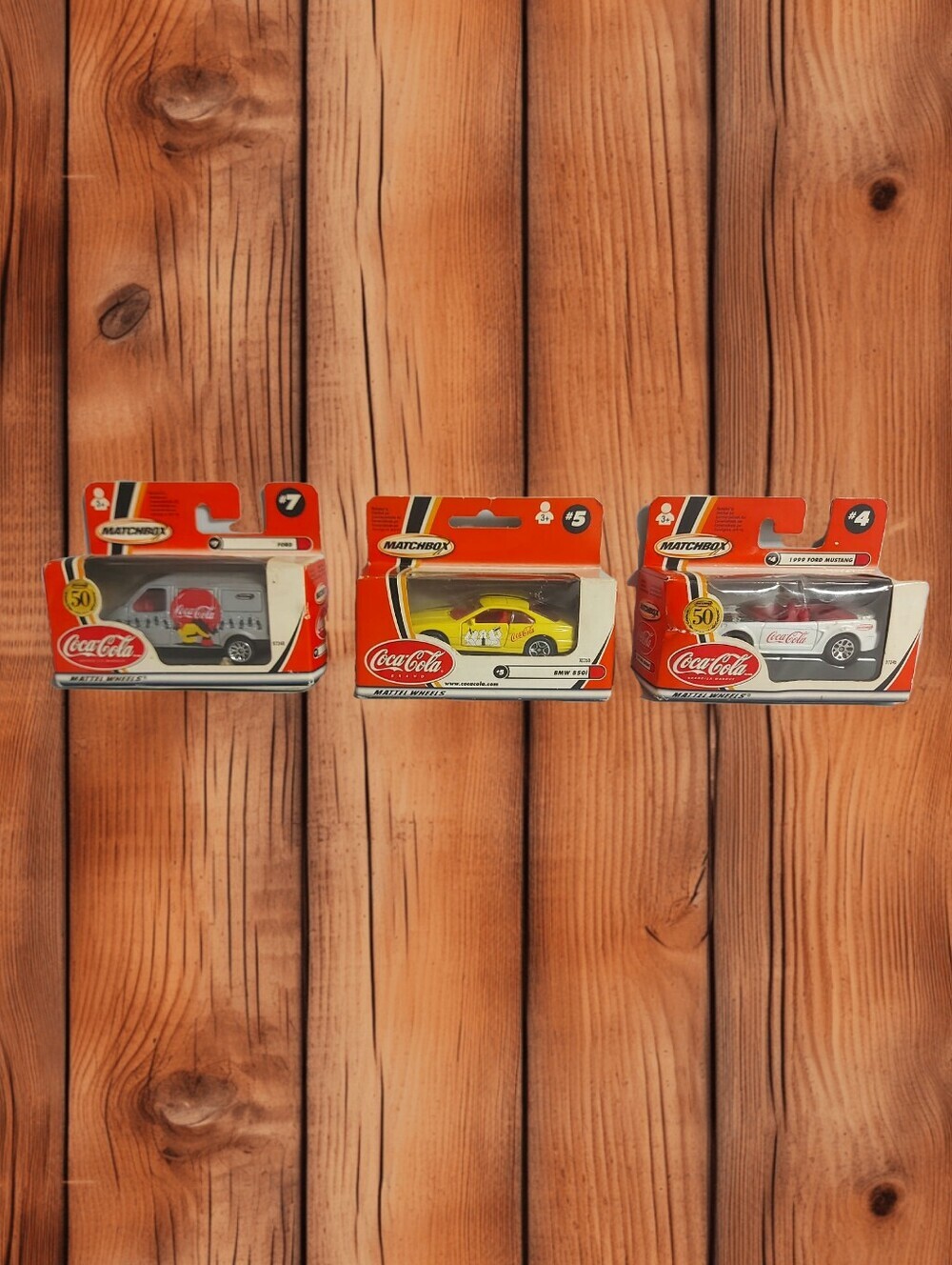 Lot of 3 Vintage Coca-Cola Matchbox Collectible Cars 🥤🏎️